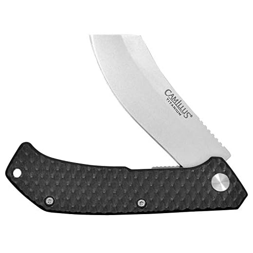 Camillus Barber 7"" Folding Knife, Black (19645)
