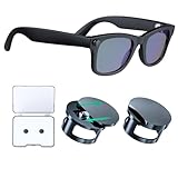 Compatible : lunettes META Rayban pour lunettes Rayban pour RayBan Meta Wayfarer, Skyler, Headliner (Gen2), Oakley Meta HSTN. Lot de 2 coques légères pour lunettes Ray Ban Meta Smart, faciles à transporter avec un petit étui.