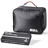 Relime Apex Series Vacuum Bags for Travel Luggage, 180° Open, Reusable Compression Bags for travel Pack, Vacuum Seal Packing Cube for Cloth (1Medium No Pump)