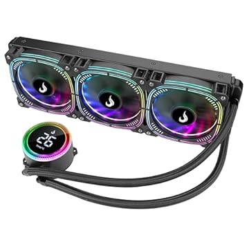 Water Cooler 360mm | Rise Mode | Aura Ice Black Argb