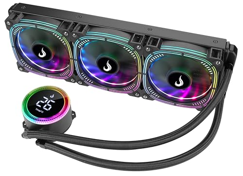 Water Cooler 360mm | Rise Mode | Aura Ice Black Argb