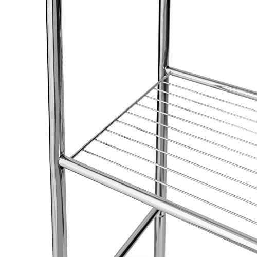 Honey-Can-Do 4-Tier Space Saver Shelf, Chrome, 24.02" L X 11.02" W X 67.72" H #TOP7
