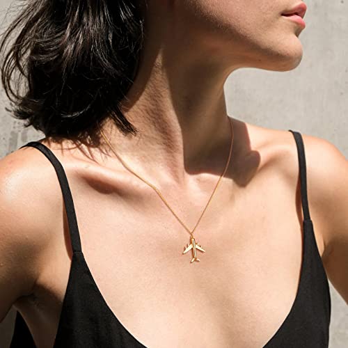 MTMY Gold Pendant Necklace for Women 14K Gold Plated Dainty Gold Necklace Simple Delicate Jewelry3