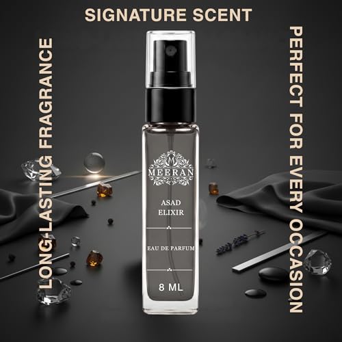 Image of Asad Elixir (8ML) Unisex Eau De Parfum | Long Lasting Perfume for Men & Women | Premium Pocket Perfume Travel Size | Fresh Everyday Fragrance