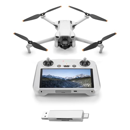 DJI Mini 3 (con DJI RC) Bundle– Mini Drone con Fotocamera Leggero e Pieghevole con Video in 4K...