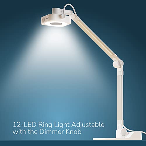 OKIOLABS OKIOCAM W1 USB 4K 13MP Document Camera with Light for Teachers. Comes with OKIOPoint & AI-tracking Presentation Software. Doc Camera for Classroom. Compatible with PC/Mac, With type-C Adaptor