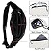Crossbody Fanny Pack for Men Women, Fashion Waist Bag Pack with Adjustable Strap for Outdoors, Casual Belt Bag for Travel Walking Running(White)