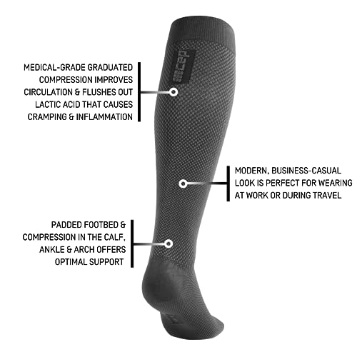 Image of CEP Women's Allday Knee High Compression Wool Socks - Business, Dress, Travel Long Socks
