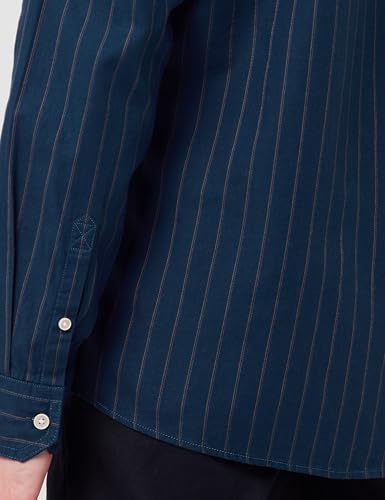 Image of Allen Solly Men's Casual Mandarin Collar Shirt | Regular Fit | Contemporary Design | Smart Casual Wear