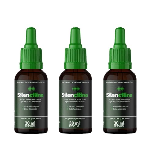 Silencilina - 3 Frascos com 30ml - Original