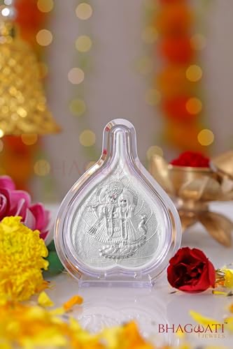 Image of 999 Pure Silver Radhakrishna Paan Stand | Pooja Pan for Home Temple, Office & Hall Decor | Luxury Spiritual & Corporate Gift | Tabletop 4.25 inch x 3 inch inch