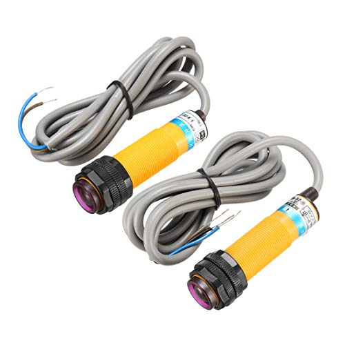 uxcell - uxcell 1Pairs 300mA Infrared Ray Through-Beam Reflection Optical Sensor Switch NPN/DC NO DC 6-36V