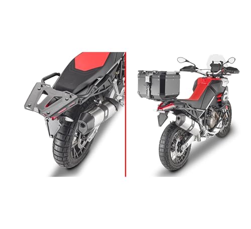 Givi E46N2 Monolock Riviera top case 46L avec support SR6710 platine M5M Aprilia Tuareg 660 - 2