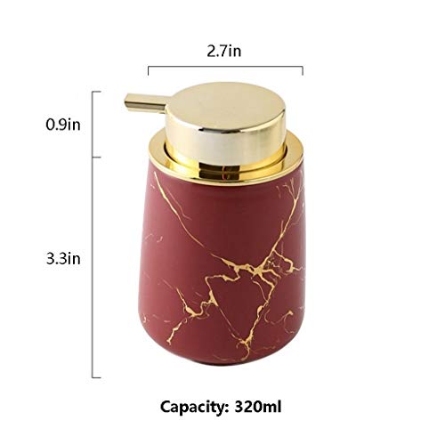 Zeepdispenser voor douche Gedrukt Type Lotion Fles, 320ml Zeepdispenser Fles for Badkamer Keuken Countertop Lotion… - Image 3