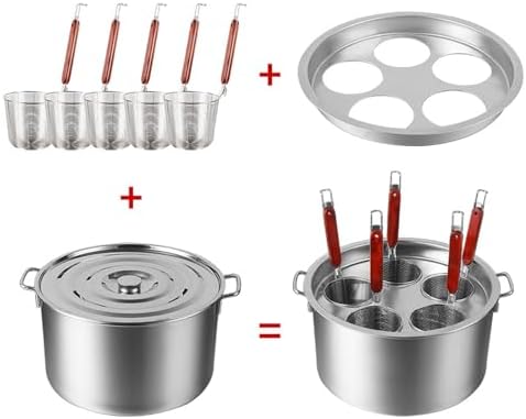 Stainless Steel Pasta Pot with Strainer Basket - Multi-Purpose Stockpot for Cooking, Ideal for Home & Restaurant Use, Durable & Versatile Kitchen Essential image 3