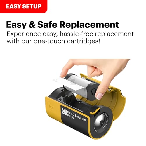 Image of KODAK Label Maker Machine, 12 Refills Bundle, Bluetooth, Yellow