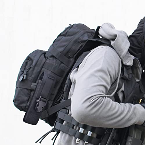 Triwonder Tactical Flashlight Pouch Torch Holster Led Flashlight Holder Multi-Function Nylon Pouch For Ammo, Mini Scissor, Outdoor Hunting Lighting(06# Black) #TOP6