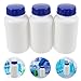 SEWACC 3Pcs 500Ml Large Capacity Reagent Bottles with Blue Caps, Thickened Sealed Plastic Chemical Sample Containers for Laboratory and Industrial Use