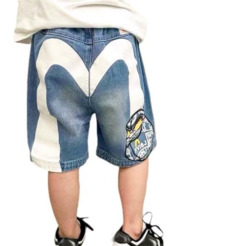 Jeans garçon streetwear Y2K style hip hop large avec poches cargo de 3 à 12 ans