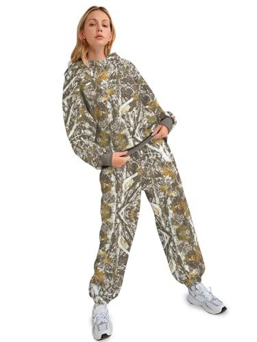 Image of AUTOMET Womens 2 Piece Lounge Sweatsuit Fall Fashion Matching Sweat Sets | Oversized Fall Hoodies & Baggy Jogger Sweatpants Fashion 2026 Outfits