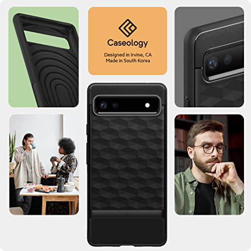 Caseology Parallax Compatible With Google Pixel 6A Case 5G (2022) - Matte Black #TOP7