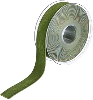 Berisfords Velvet Ribbon, Moss, 5 m, width 22 mm