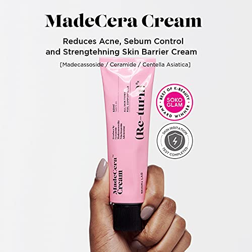 Skinrxlab Made Cera Cream 50Ml (1.69 Fl.oz.) - Acne And Redness Relief Face Moisturizer, Sebum Control, Improving Skin Barrier With Ceramide And Madecassoside, Anti-Aging And Pore Minimizing Face Cream #TOP1