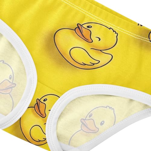 Fancy Toddler Girls Underwear 2t Cotton Panties for Girl Cute Cartoon Yellow Ducks Underpants Briefs4