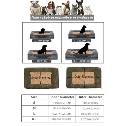 Coussin nid d'abeille pour chien grand format et imperméable - 6