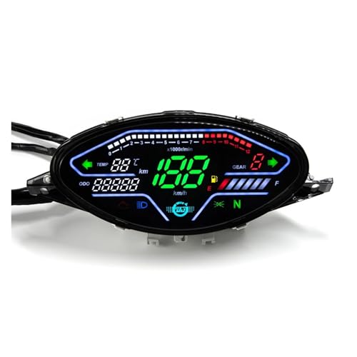 デジタルバイクスピードメーター 回転数 ダッシュボード 為に ホン&ダ ビズ 100 C100 1998-2005 ジレラ スマッシュ フルカブ 110用説明 デジタルゲージ