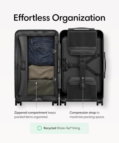 Solgaard Check-In Lite Suitcase - Hardside 24.8" Travel Luggage (Black) - Image 5