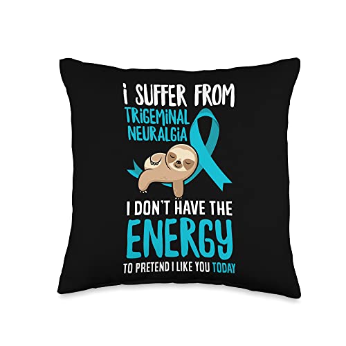 Trigeminal Neuralgia Warrior Throw Pillow