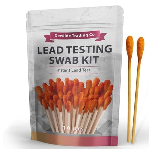 Kit de prueba de plomo, paquete de 10, prueba rápida para plomo, hisopos de prueba para platos de pintura y juguetes viejos