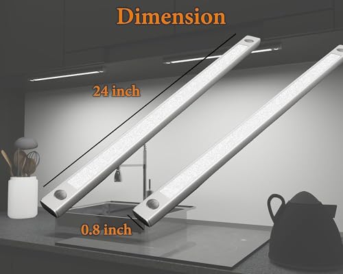 Image of AHUJA INTERNATIONAL LED Profile Light Under Cabinet Lighting Counter Lighting Wardrobe, Kitchen, Closet Light Lighting Ultra Slim (Warm White) (2FT)