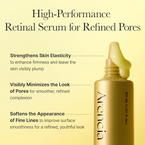 Image of Arencia Retinal Booster Shot, 2% Retinal & Caffeine Serum for Pore Tightening & Firming (Pack of 2)