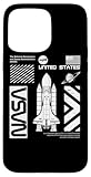 nasa space shuttle worm e insignia meatball logo custodia per iphone 15 pro max