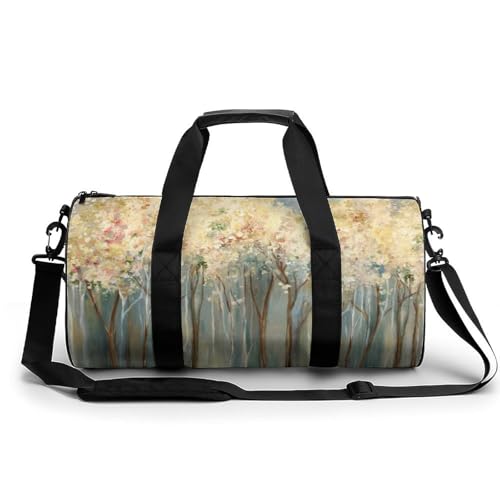 Sac de sport gym arbre peinture à l'huile duffel bag voyage camping randonnée 45cm
