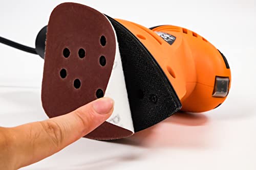 Seel Force Pms120 12000 Opm Mouse Detail Sander With 360 Degree Rotatable Sanding Pad, Efficient Dust Collection System And 20 Pcs Sandpapers For Tight Spaces Sanding In Home Decoration Diy #TOP5