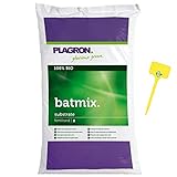 ✅ Mezcla de turba y perlita Weedness Plagron Bat Mix Bio 50 litros - Tierra para macetas Crecer Plantas de balcón Tierra para macetas Tierra de jardín Tierra de Tomate