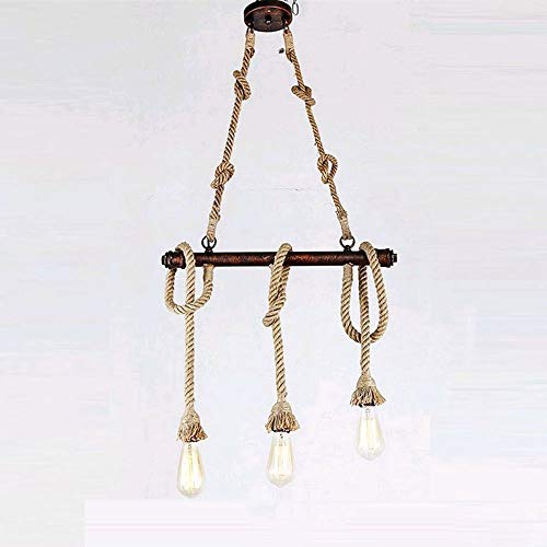Suspension Réglable en Fer Forgé Luminaire Rétro d'Exception