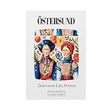 QOTOPGPG Östersund Schweden Kunstdruck auf Leinwand, 