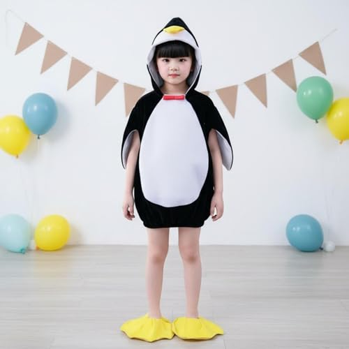 Disfraz infantil de pingüino para niños y niñas miniatura 5