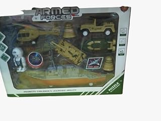 طقم مركبات عسكرية للأطفال يشمل دبابة، هليكوبتر، قارب، سيارة جيب – لعبة تعليمية للبنين والبنات من Next Store – قطع تركيب بلاستيكية آمنة – تنمية المهارات – هدية مثالية – لعب خيالي ممتع.