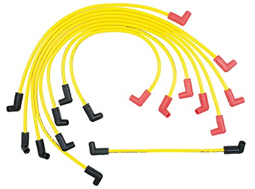 ACCEL 8848ACC Spark Plug Wire Set - 8.8mm - Spiral Wire - Custom fit Wire - Yellow with Red Boots ACCEL 8848ACC Spark Plug Wire Set - 8.8mm - Spiral Wire - Custom fit Wire - Yellow with Red Boots