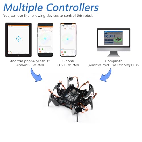 Robot Hexapode Freenove programmable kit robotique de marche Arduino IDE