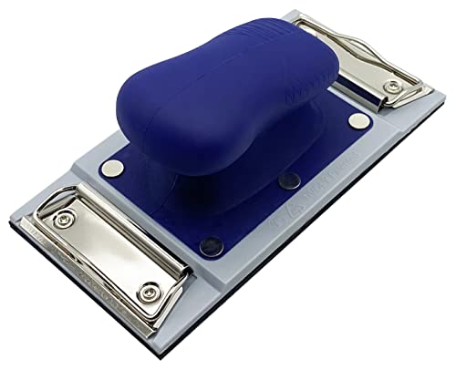 Tivoly XT101520001 Schleifklotz, rechteckig, 92 x 185 cm, Klettverschluss, ergonomisch, Blau/Grau Cover