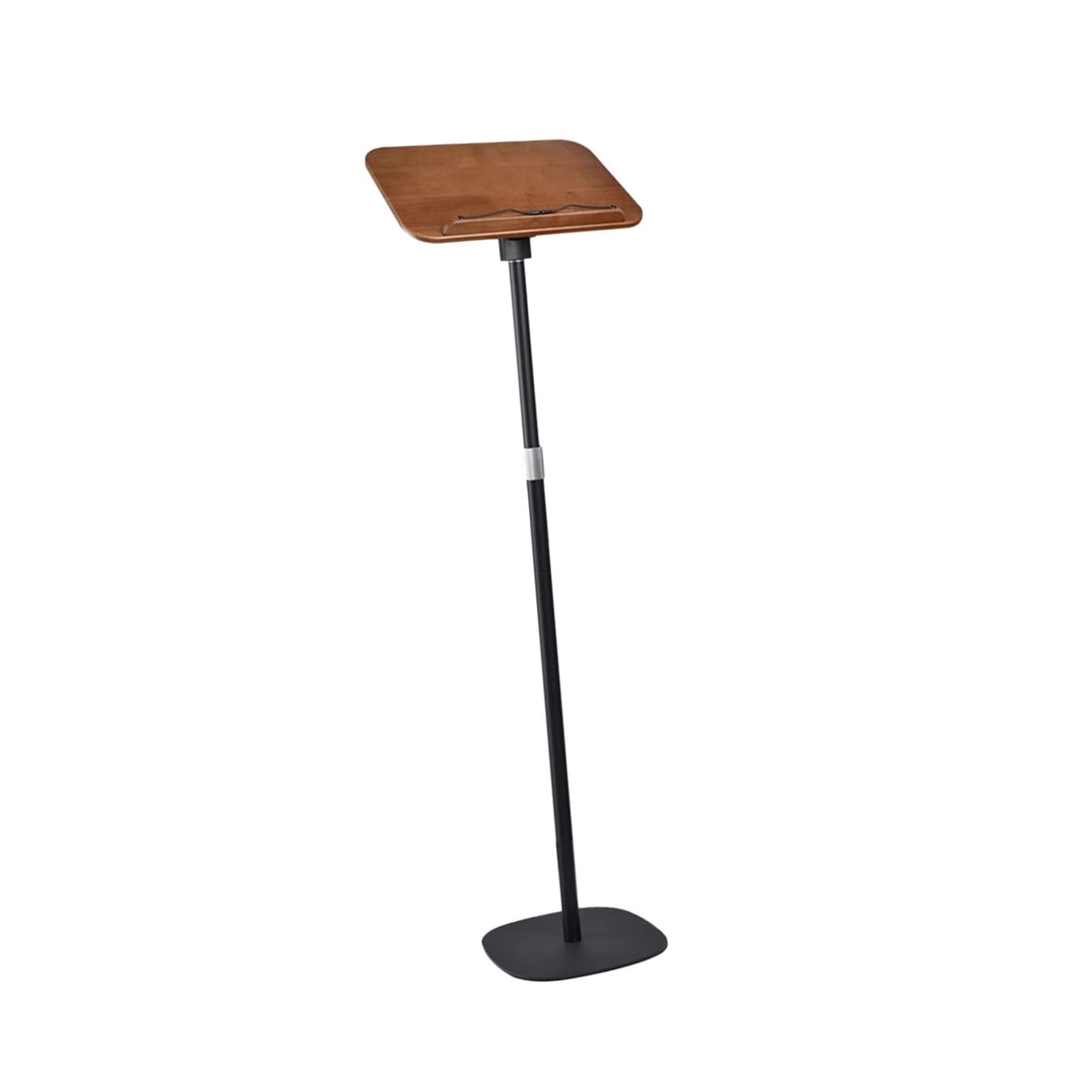 Generico Leggio da Pavimento Regolabile con fermapagine, Supporto per spartiti e discorsi, Ideale per casa, Matrimoni e aule Scolastiche - Nero, Altezza 50-170 cm