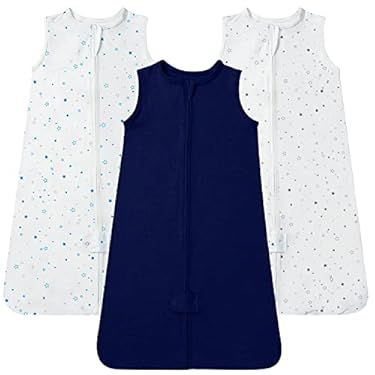 AMAZON - TotAha Baby Sleep Sacks 3-Pack, Stretchy Sleepsack, Silky Comfort, Buttery Soft, Swaddle Transition Sleeping Bag, 2-Way Safe Zippers, Wearable Blanket Baby Sleep Bag for 0-3-6-12-18-24 Months 0.5 TOG