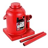 DNA Motoring 50 Tons / 110231 lbs Lifting Automotive Welded Hydraulic Bottle Jack for Repair Vehicle, Pickup, Truck, w/Manual Handle, Red,TOOLS-00365