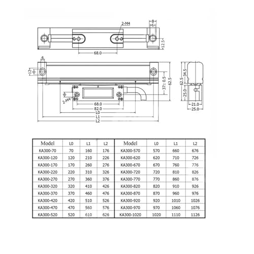 Regla de Rejilla Encoder Lineal CNC 970-1020mm miniatura 2